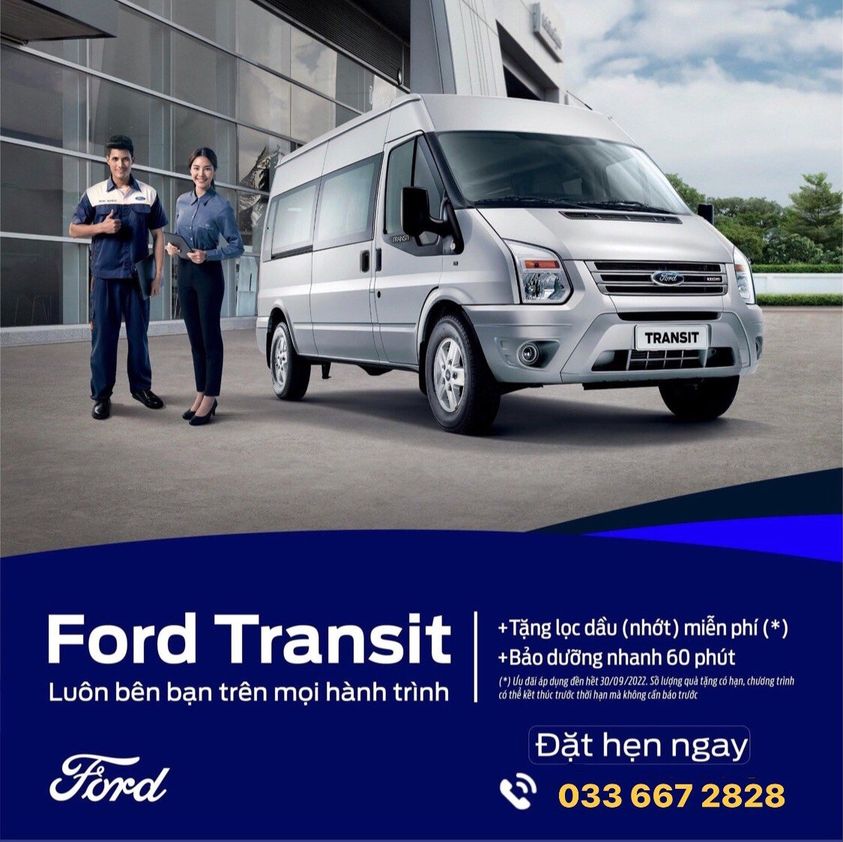  Oferta exclusiva para clientes propietarios de Ford Transit al taller Ford Bao Loc - Sucursal Da Lat Ford Bao Loc
